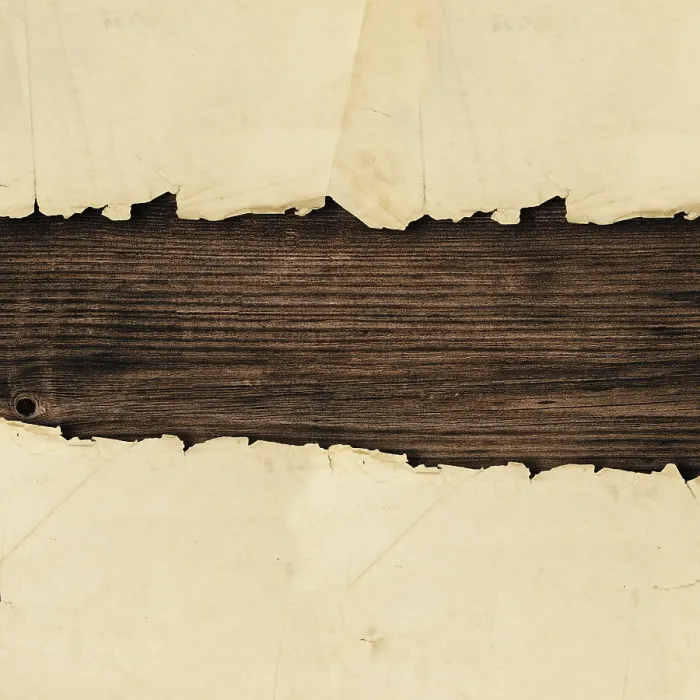 Framed Print : Torn paper over the wooden background