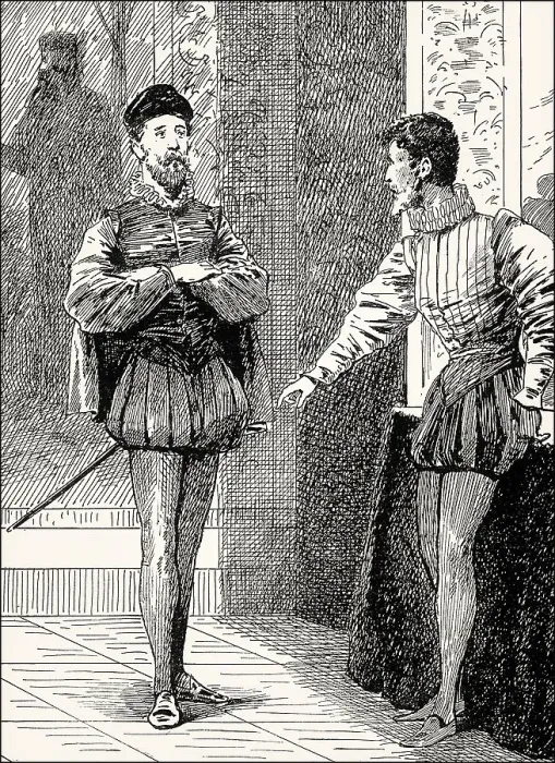 Framed Print : Torquato Tasso with Antonio Montecatino