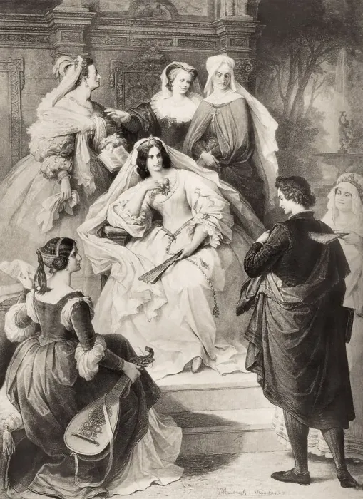 Framed Print : Torquato Tasso, a play by Johann Wolfgang von Goethe