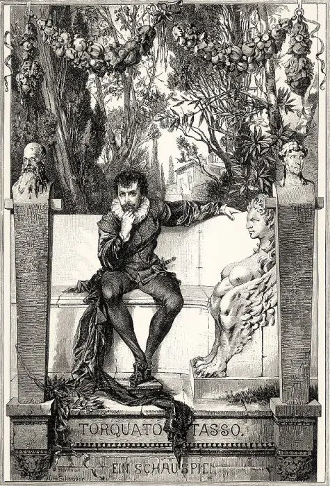 Framed Print : Torquato Tasso, a play by Johann Wolfgang von Goethe Framed Print : Torquato Tasso, a play by Johann Wolfgang von Goethe
