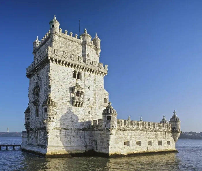 Framed Print : Torre de Belem, built 1515, lighthouse built in the Manueline or Portuguese late Gothic style