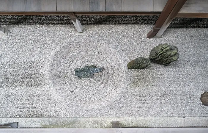 Framed Print : Totekiko Stone Garden, Daitoku-ji temple
