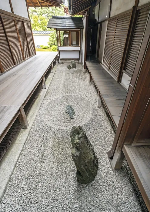 Framed Print : Totekiko Stone Garden, Daitoku-ji temple