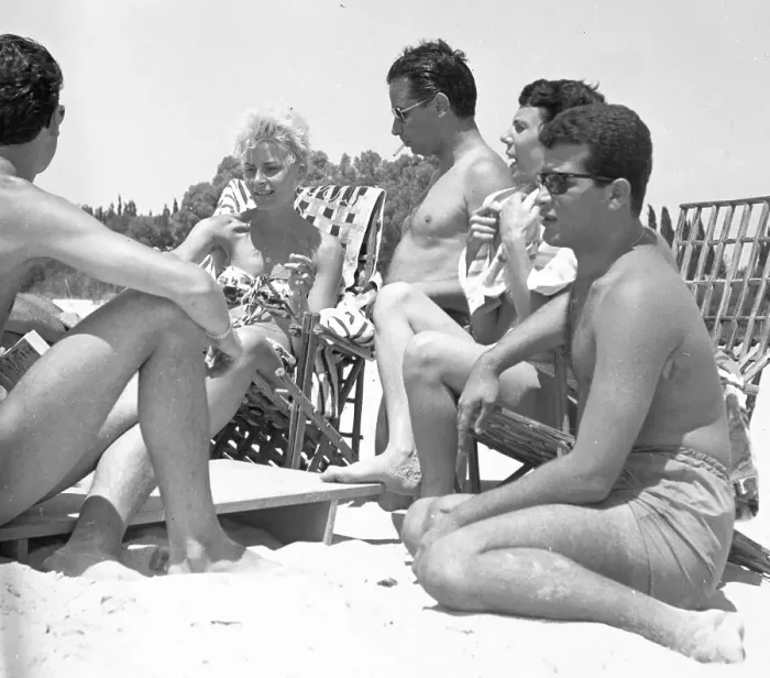Framed Print : Tourism was in its infancy, as here in 1961
