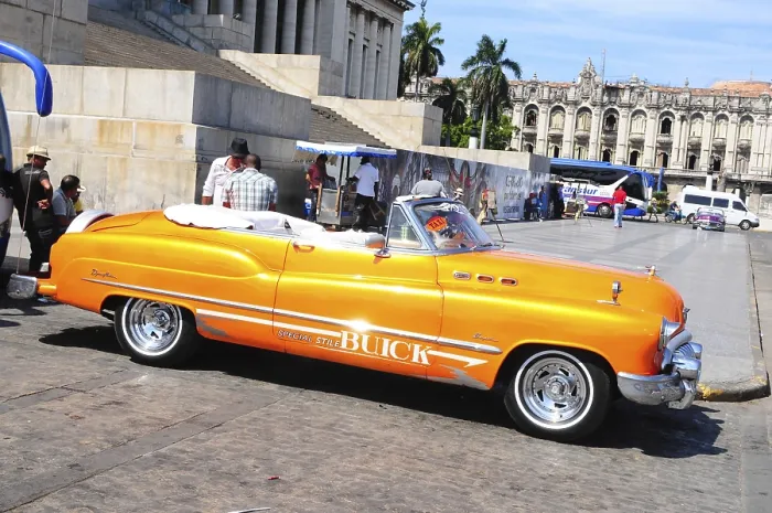 Framed Print : Tourist attraction cuban oldtimer