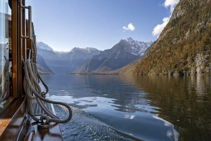Framed Print : Tourist boat on the Koenigssee Framed Print : Tourist boat on the Koenigssee