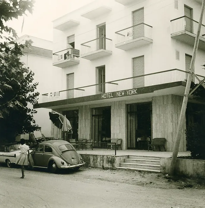 Framed Print : Tourist hotel, historical photo summer 1961