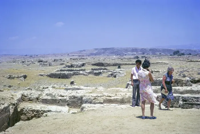 Framed Print : Tourists at ancient ruins, Paphos Archaeological Park, Paphos, Cyprus, Europe 1973, Europe Framed Print : Tourists at ancient ruins, Paphos Archaeological Park, Paphos, Cyprus, Europe 1973, Europe