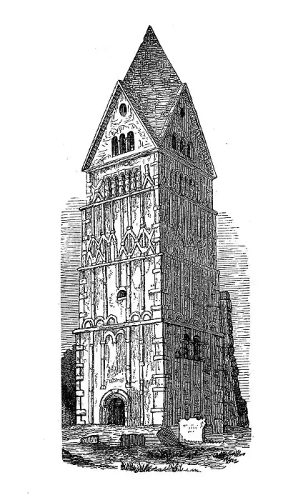 Framed Print : The Tower of Earl Barton in Northhamptonshire