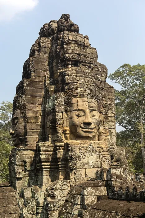 Framed Print : Tower with the face of Bodhisattva Lokeshvara Framed Print : Tower with the face of Bodhisattva Lokeshvara