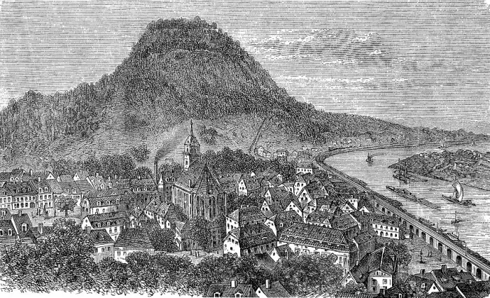 Framed Print : Town and fortress of Koenigstein in Saxony