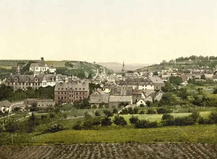 Framed Print : Town of Hadamar in Hesse, Germany