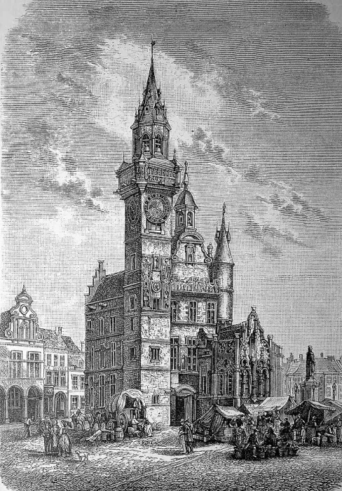Framed Print : Town Hall and Belfry of Aalst, Alost