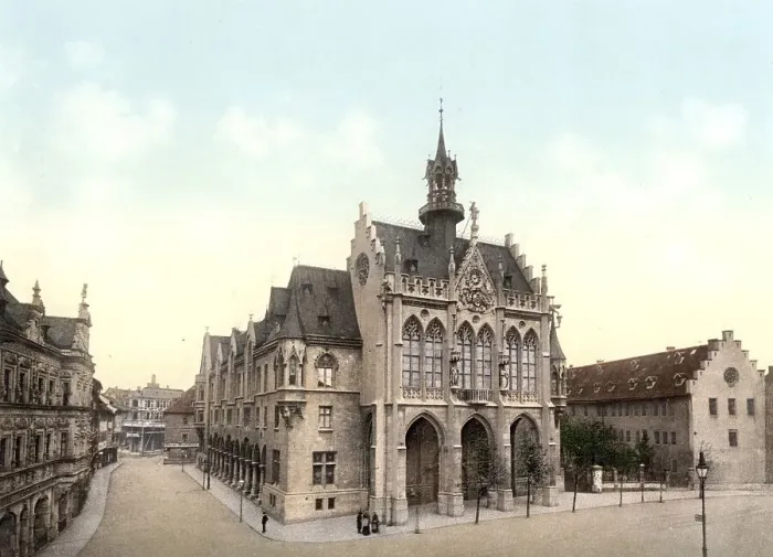 Framed Print : The Town Hall of Erfurt in Thuringia Framed Print : The Town Hall of Erfurt in Thuringia