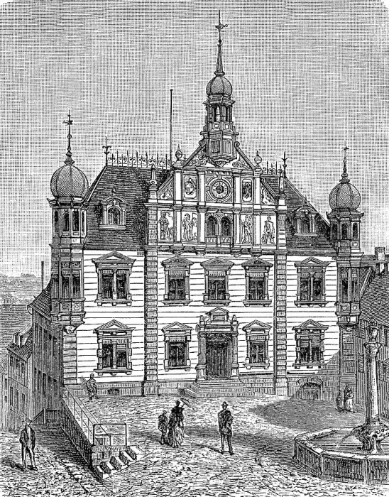 Framed Print : The town hall of Hechingen, Baden-Wuerttemberg Framed Print : The town hall of Hechingen, Baden-Wuerttemberg