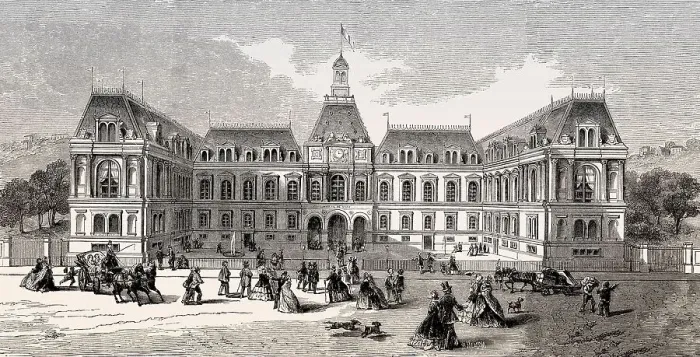 Framed Print : Town hall of Le Havre, France, 1857, Europe