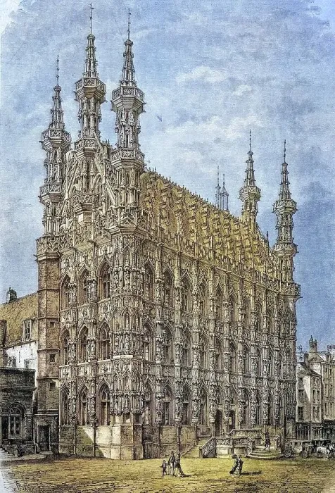 Framed Print : The town hall of Loewen, Leuven Framed Print : The town hall of Loewen, Leuven