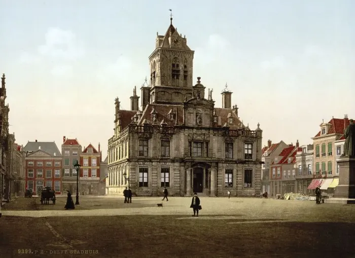 Framed Print : The Town Hall, Stadthuis, Delft Framed Print : The Town Hall, Stadthuis, Delft