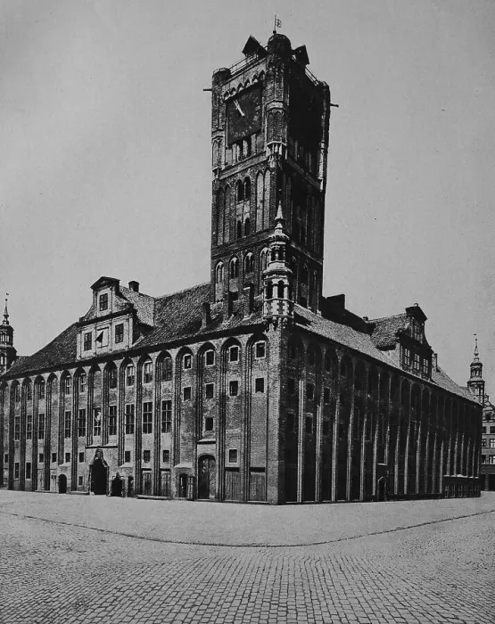 Framed Print : Town hall of Torun, Poland, historical photograph