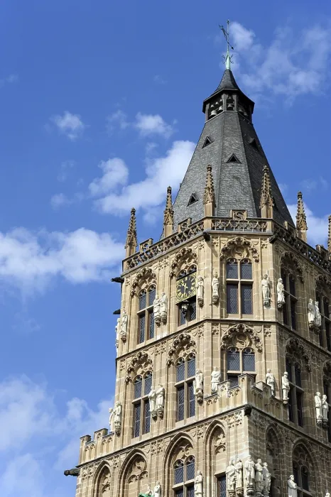 Framed Print : Town Hall Tower to Cologne City Hall