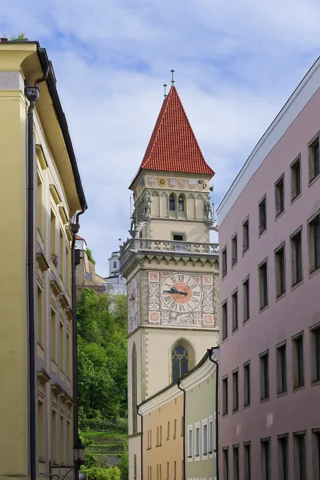 Framed Print : Town Hall Tower, Passau, Lower Bavaria