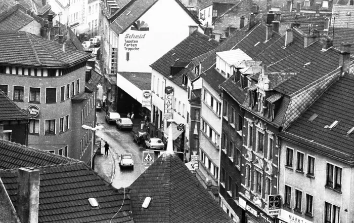 Framed Print : The town of Neunkirchen was dominated by industrial dirt and the Neunkircher Eisenwerke on 02