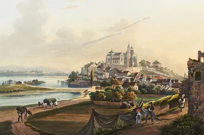 Framed Print : Town view of the old town of Breisach, Rhine, Baden-Wuerttemberg, Germany, view around 1830, digitally restored reproduction of a 19th century model by Johann Ludwig Bleuler (12 February 1792 - 28 March 1850), Swiss draughtsman and painter, Europe Framed Print : Town view of the old town of Breisach, Rhine, Baden-Wuerttemberg, Germany, view around 1830, digitally restored reproduction of a 19th century model by Johann Ludwig Bleuler (12 February 1792 - 28 March 1850), Swiss draughtsman and painter, Europe