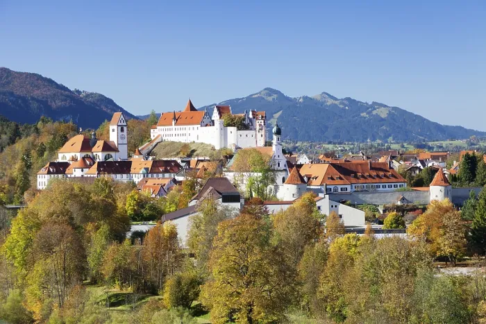 Framed Print : Townscape of Fuessen, Ostallgaeu Framed Print : Townscape of Fuessen, Ostallgaeu