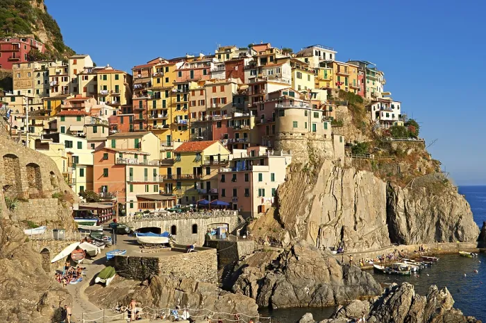 Framed Print : Townscape of Manarola, Cinque Terre Framed Print : Townscape of Manarola, Cinque Terre