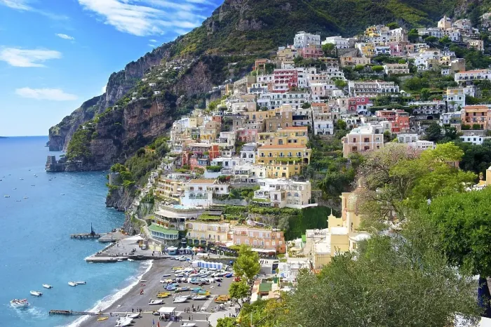 Framed Print : Townscape of Positano, Amalfi Coast