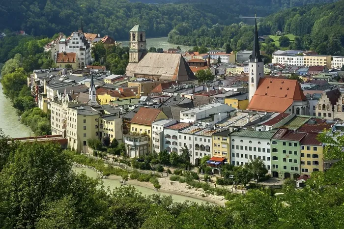 Framed Print : Townscape of Wasserburg am Inn Framed Print : Townscape of Wasserburg am Inn