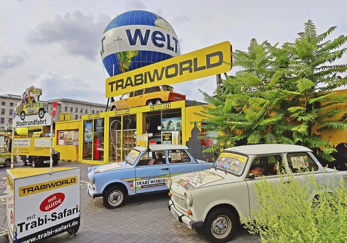 Framed Print : TrabiWorld Berlin with the HiFlyer World Balloon