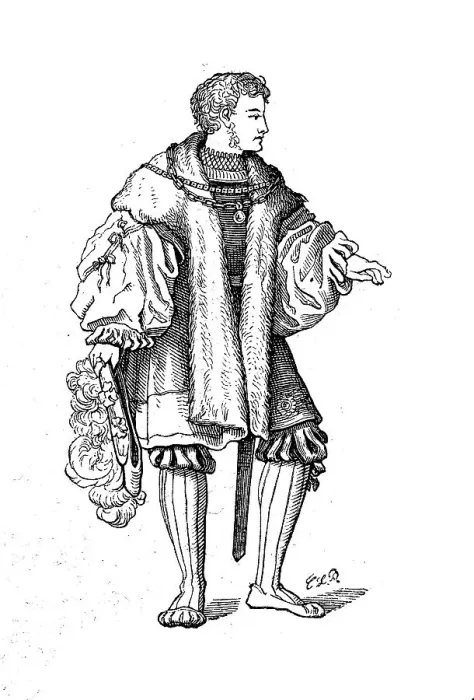 Framed Print : Tracht, men's fashion, Schaube