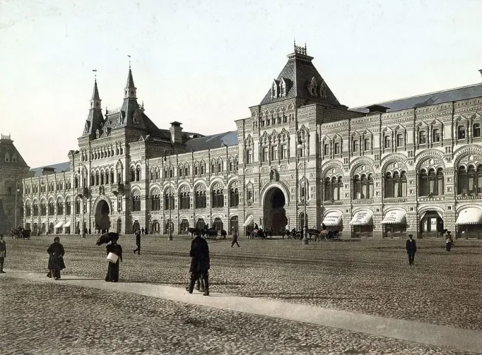 Framed Print : Trade rows on Red Square, today Gum Framed Print : Trade rows on Red Square, today Gum