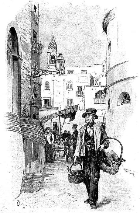 Framed Print : Traders with old, used clothes in the old town of Naples Framed Print : Traders with old, used clothes in the old town of Naples