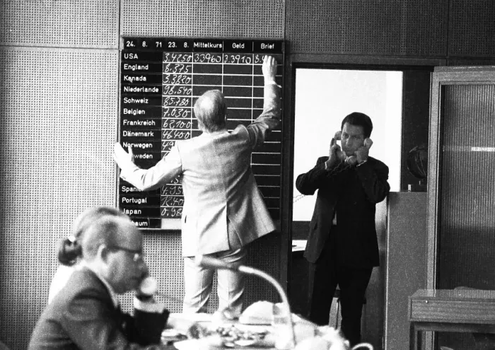 Framed Print : Trading in international currencies is the business of the foreign exchange market
