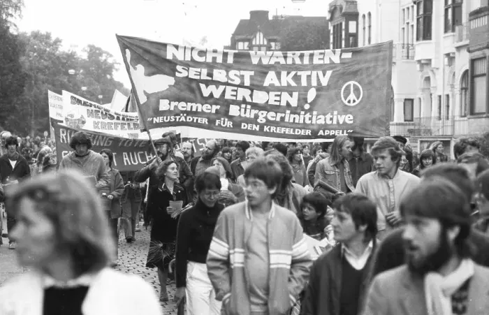 Framed Print : The traditional Anti-War Day 1982, Germany, Europe