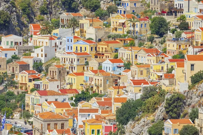 Framed Print : Traditional architecture, Gialos Framed Print : Traditional architecture, Gialos