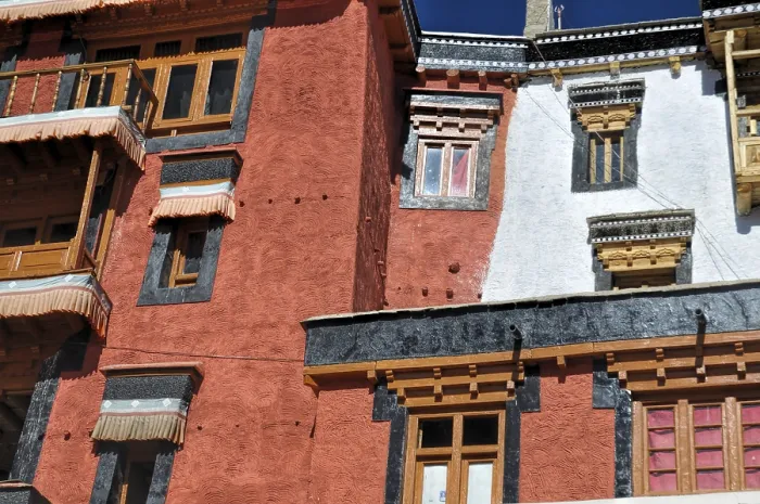 Framed Print : Traditional architecture of the Thiksey monastery in Ladakh Framed Print : Traditional architecture of the Thiksey monastery in Ladakh