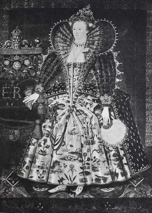 Framed Print : Traditional costumes from England at the time of Mary Stuart