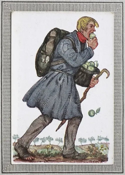 Framed Print : Traditional costumes in Germany in the 19th century