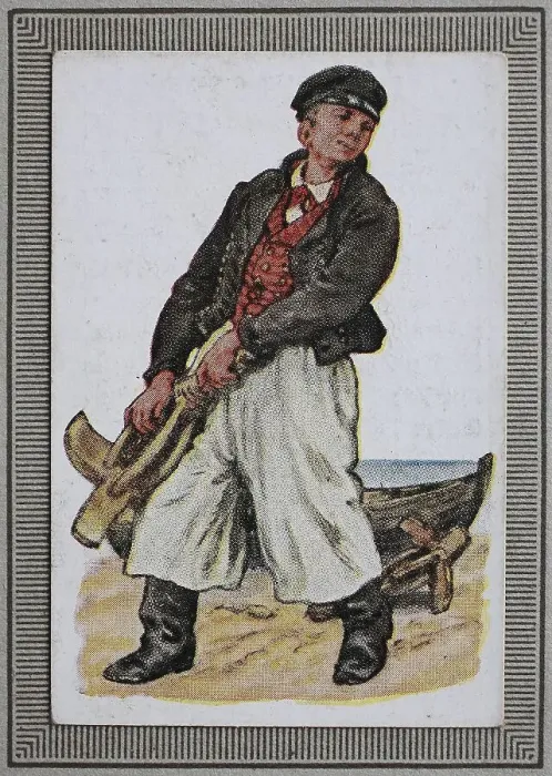Framed Print : Traditional costumes in Germany in the 19th century