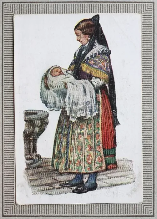 Framed Print : Traditional Costumes in Germany in the 19th century Framed Print : Traditional Costumes in Germany in the 19th century