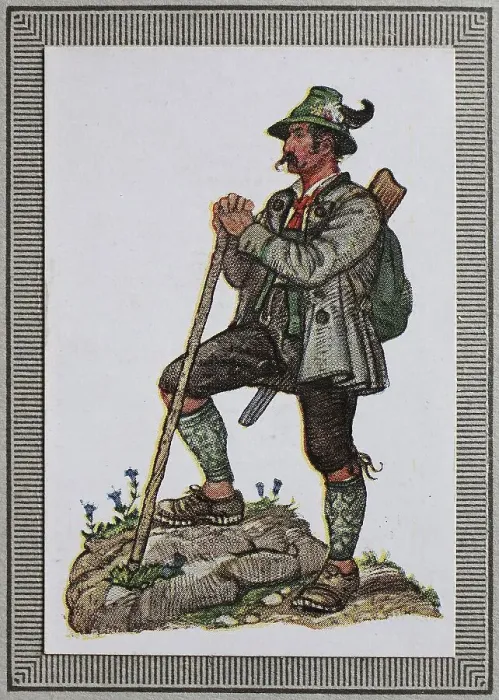 Framed Print : Traditional costumes in Germany in the 19th century Framed Print : Traditional costumes in Germany in the 19th century