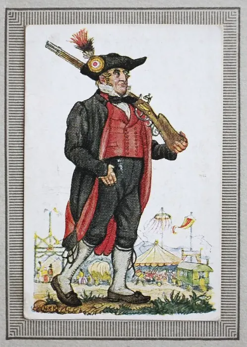 Framed Print : Traditional costumes in Germany in the 19th century Framed Print : Traditional costumes in Germany in the 19th century