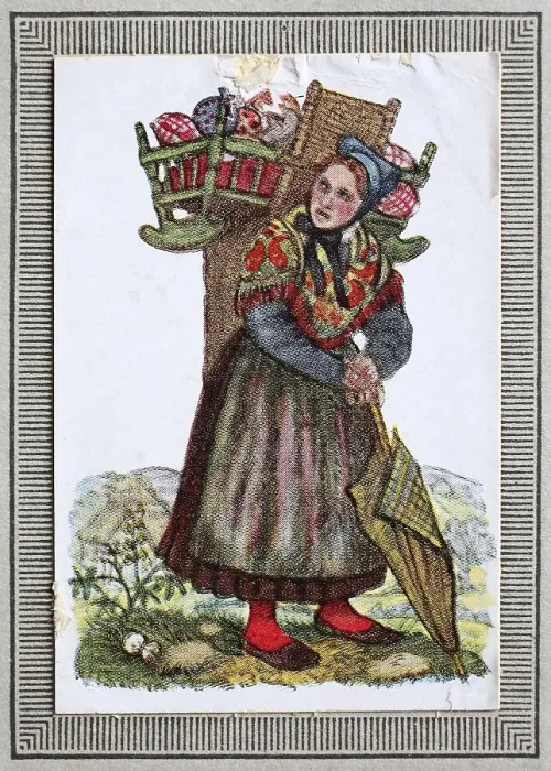 Framed Print : Traditional costumes in Germany in the 19th century Framed Print : Traditional costumes in Germany in the 19th century