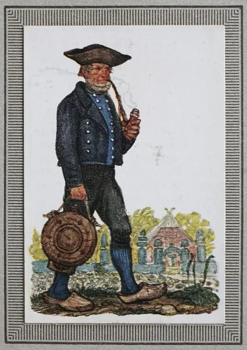 Framed Print : Traditional costumes in Germany in the 19th century Framed Print : Traditional costumes in Germany in the 19th century