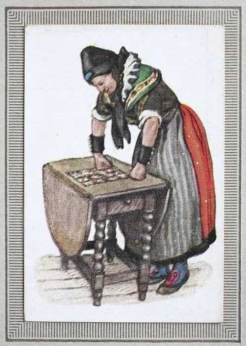 Framed Print : Traditional costumes in Germany in the 19th century Framed Print : Traditional costumes in Germany in the 19th century