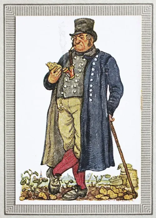 Framed Print : Traditional costumes in Germany in the 19th century Framed Print : Traditional costumes in Germany in the 19th century