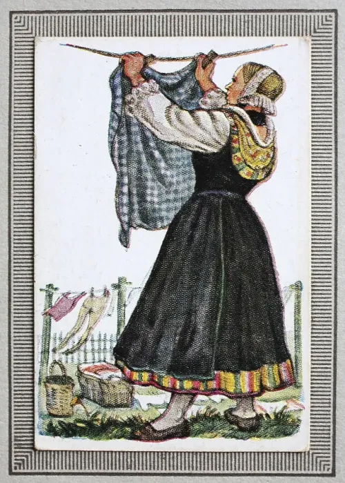 Framed Print : Traditional costumes in Germany in the 19th century Framed Print : Traditional costumes in Germany in the 19th century